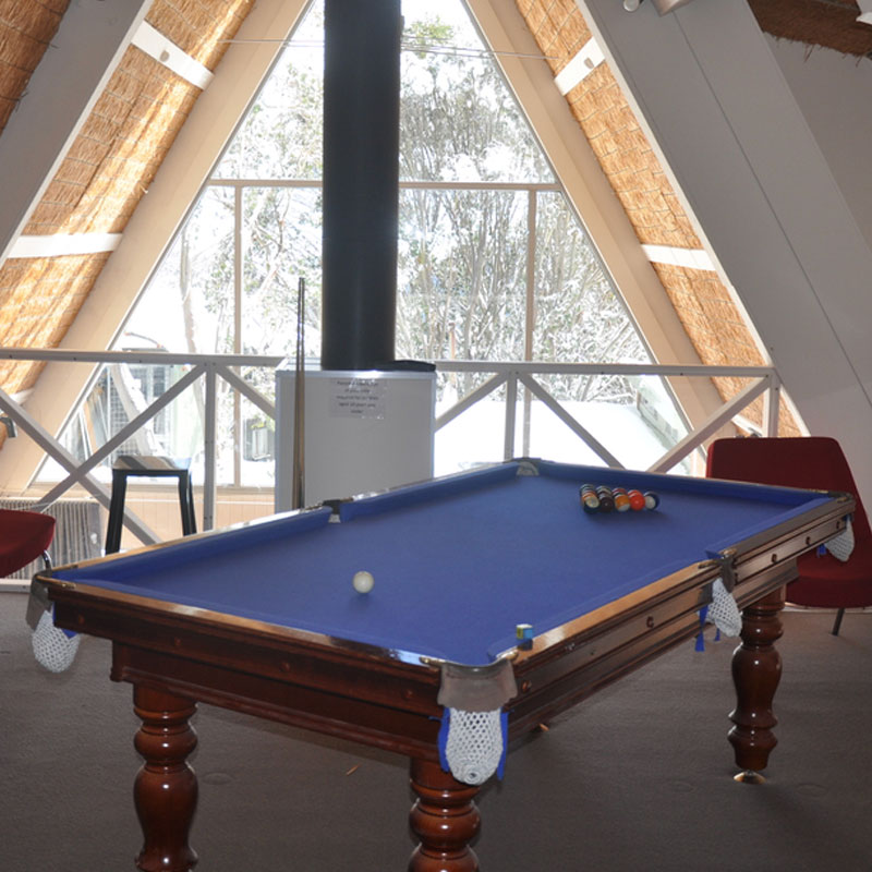 games room at ripparoo lodge falls creek