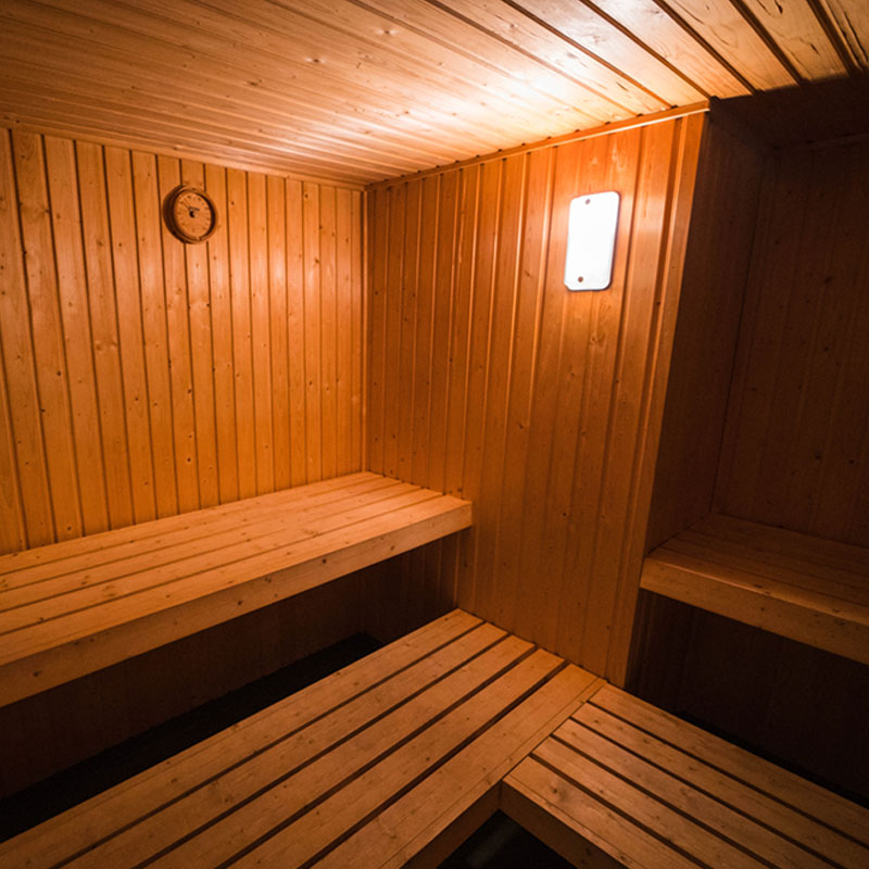 relaxing sauna onsite at Ripparoo Lodge Falls Creek